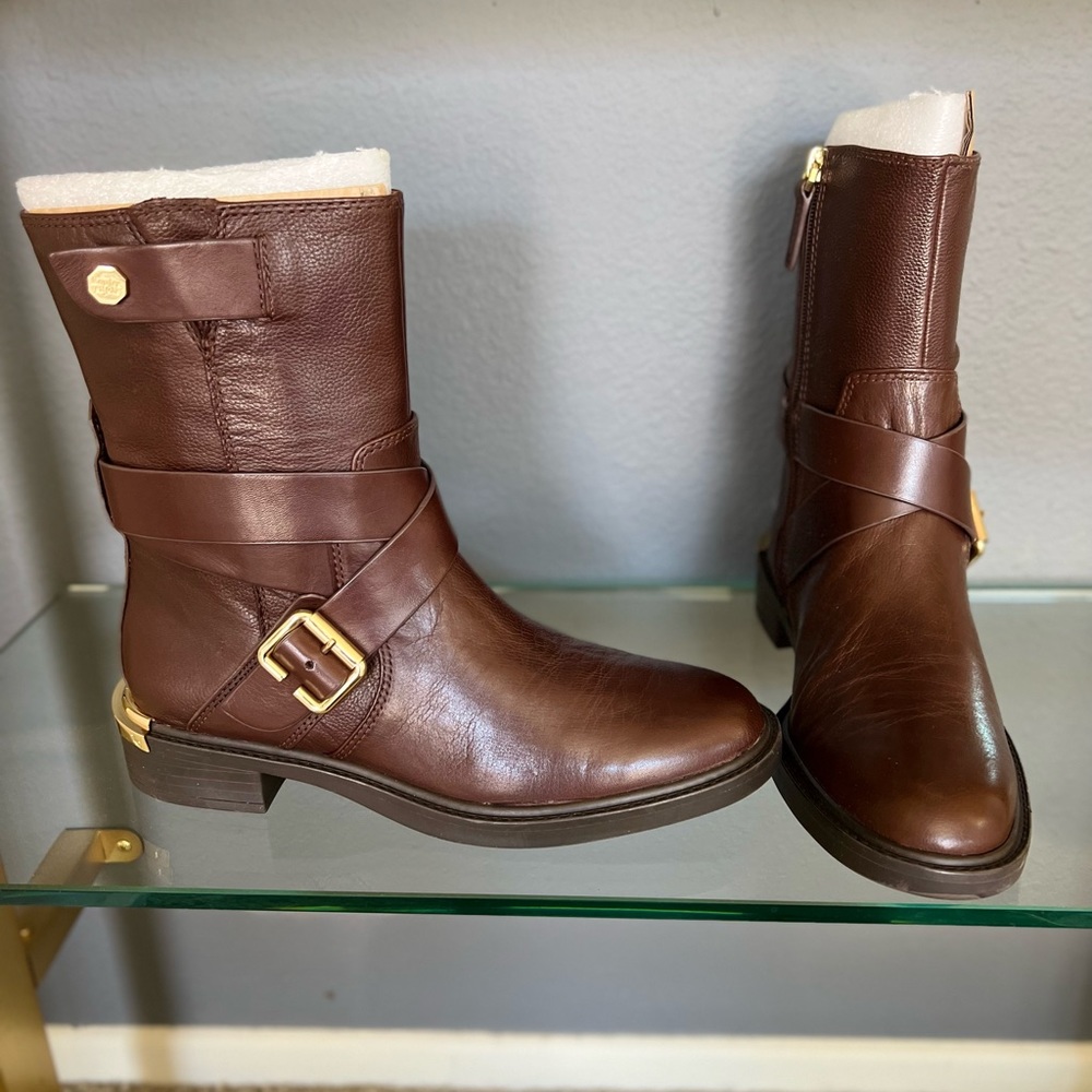 BNWT Louise et Cie Brown by Vince Camuto leather ankle boots size 7.5